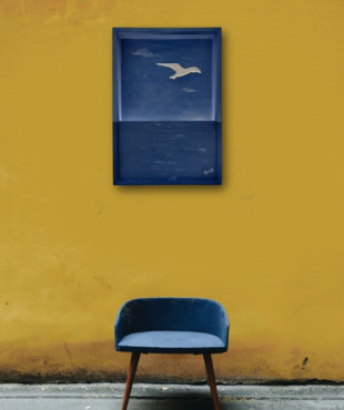 Γλάρος Φωτιστικό Ζωγραφισμένο 