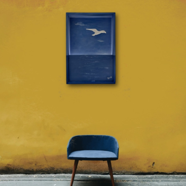 Γλάρος Φωτιστικό Ζωγραφισμένο 