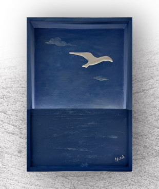 Γλάρος Φωτιστικό Ζωγραφισμένο 