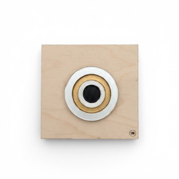 Χειροποίητο Ξύλινο Έργο Evil Eye