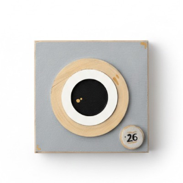 Ξύλινη Χειροποίητη Διακόσμηση Evil Eye