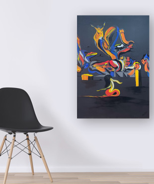 Blow up L Abstract Art