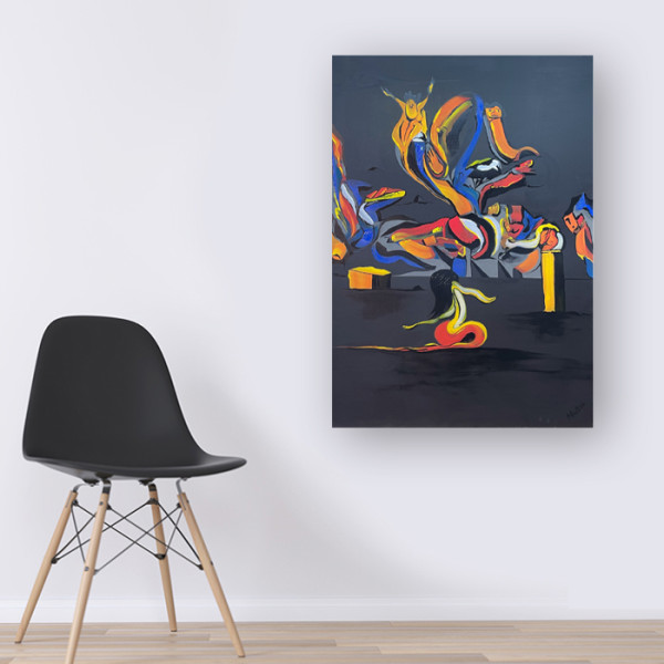 Blow up L Abstract Art