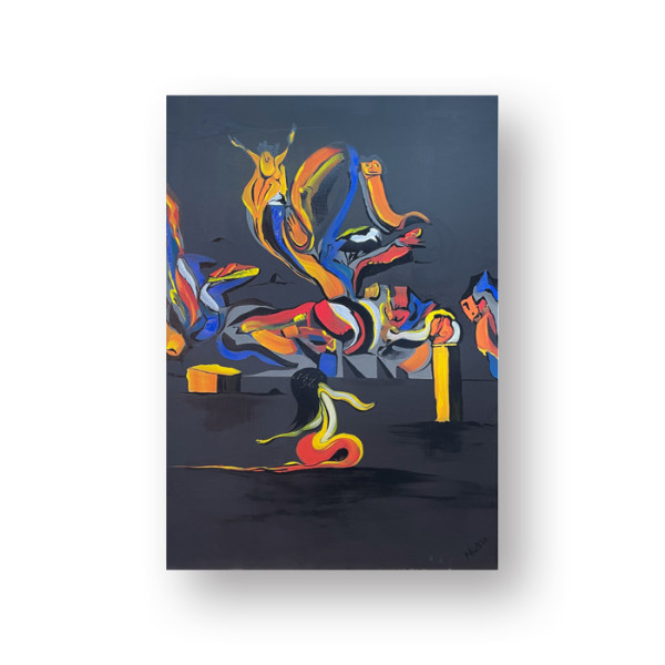 Blow up L Abstract Art