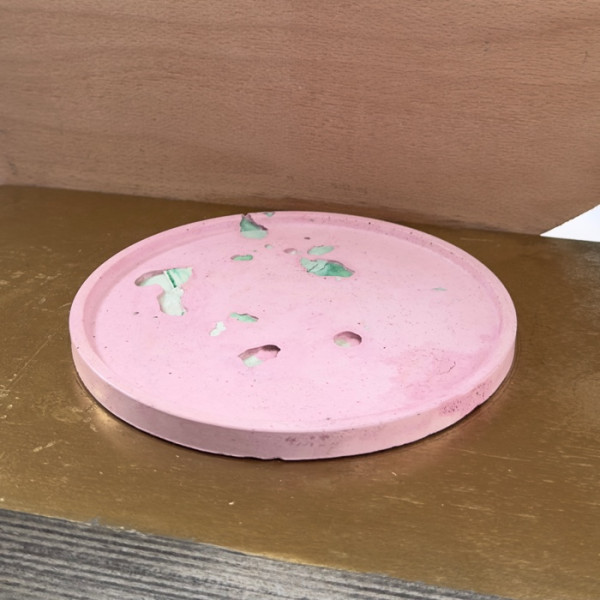 Thin Pink Plate Stripe Jar Candle holder Offer