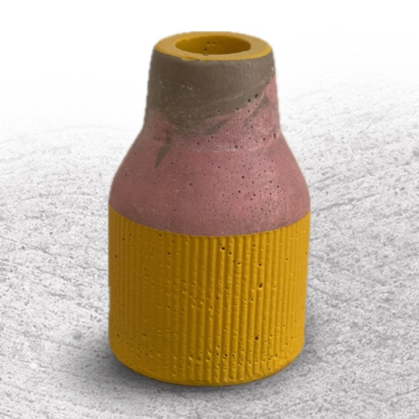 Cone Jar Orange Pink