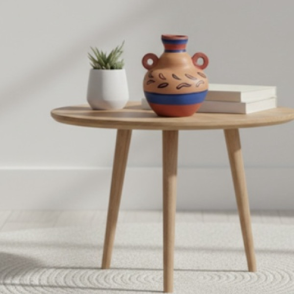 Jar Clay Hand Painted