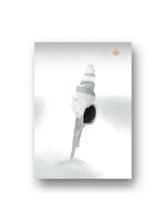 Ασημένιο Κοχύλι Digital Art Poster 