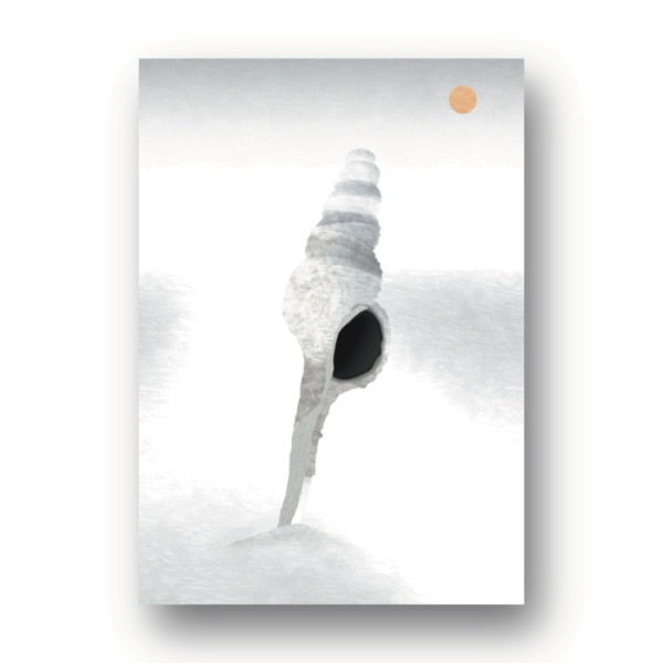 Ασημένιο Κοχύλι Digital Art Poster 