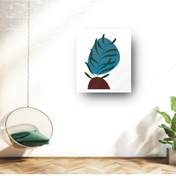 Large Abstract Leaf Art 