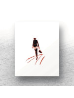 Lady Walking Street Print