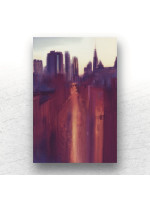 New York Blur Evening Digital Canvas Print