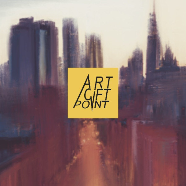 New York Blur Evening Digital Canvas Print