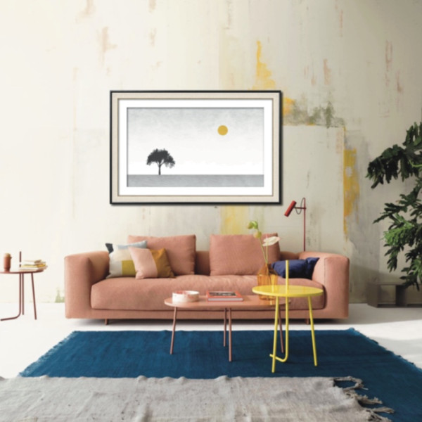 Tree Art Minimal Digital Canvas Print 
