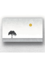 Tree Art Minimal Digital Canvas Print 