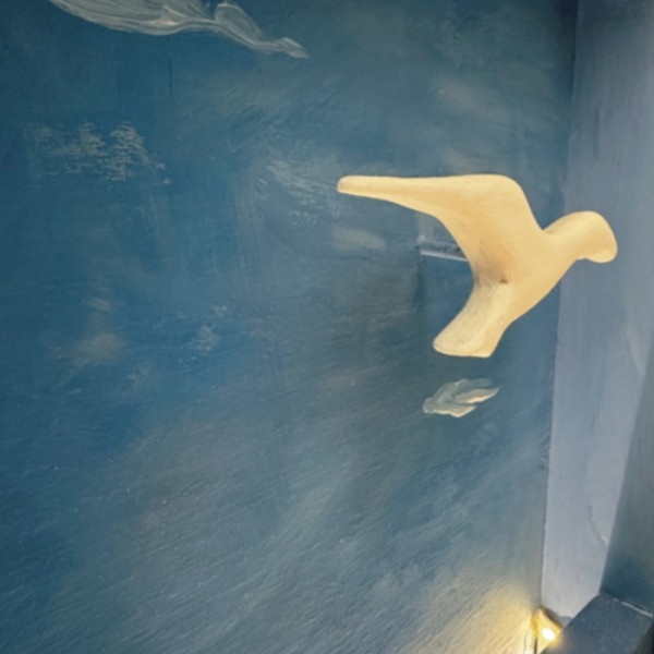 Γλάρος Φωτιστικό Ζωγραφισμένο 