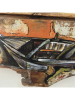 Βάρκα Ζωγραφισμένη σε ξύλο