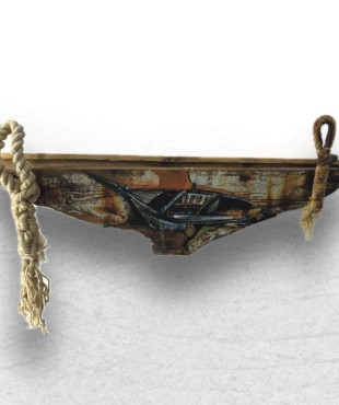 Βάρκα Ζωγραφισμένη σε ξύλο