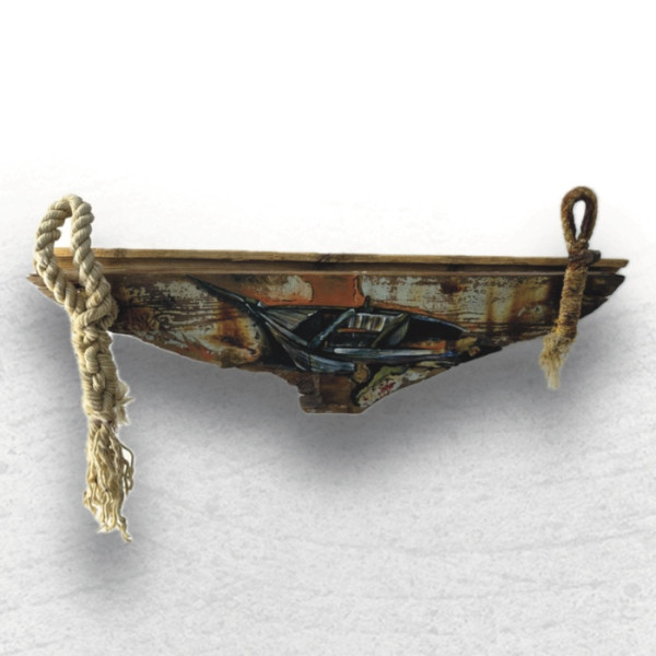 Βάρκα Ζωγραφισμένη σε ξύλο