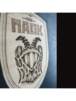 ΠΑΟΚ Διακοσμητικό Δωματίου Σκαλιστό Ζωγραφισμένο 