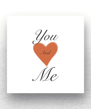 You & Me Printed on Canvas 