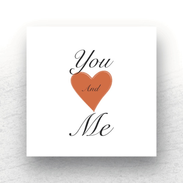 You & Me Printed on Canvas 