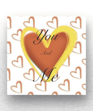 You Just a Word but Means the World to me Printed on Canvas 