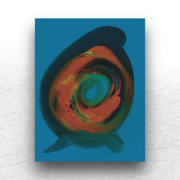 Μάτι της θάλασσας Ψηφιακή Τέχνη 