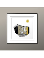 The Yellow Neighbourhood Art Poster