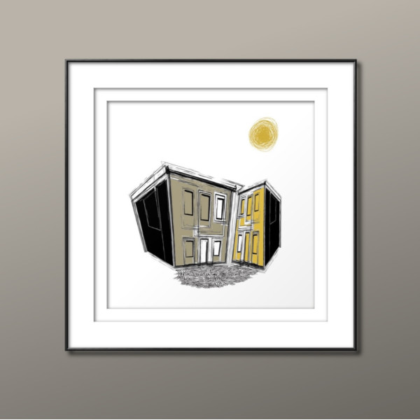 The Yellow Neighbourhood Art Poster