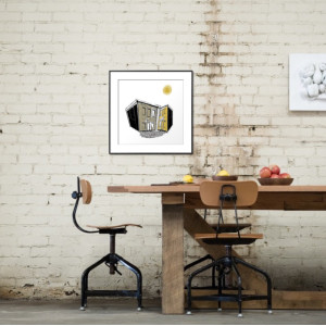 The Yellow Neighbourhood Art Poster