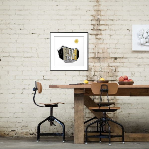 The Yellow Neighbourhood Art Poster