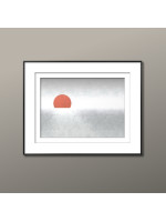 Silver Sunset Art Poster