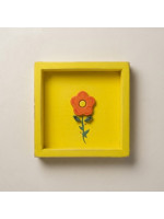 Χειροποίητο Ξύλινο Διακοσμητικό Κάδρο Τρισδιάστατο Λουλούδι