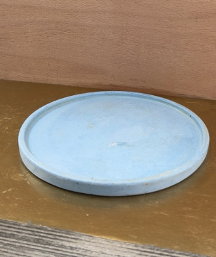 Round Blue Thin Plate Cone Jar Painted Mosquito Repellent Candle offer