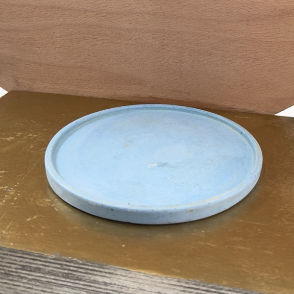 Round Blue Thin Plate Cone Jar Painted Mosquito Repellent Candle offer