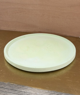 Round Blue Thin Green Plate Cone Pink Soy Wax Candle offer