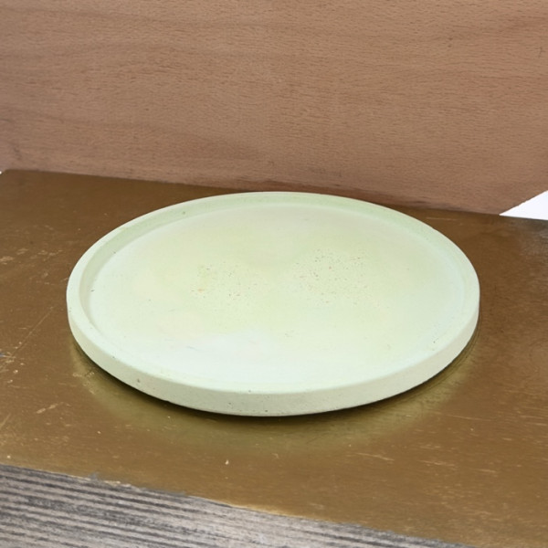 Round Blue Thin Green Plate Cone Pink Soy Wax Candle offer