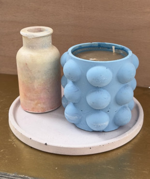 Round Pink Thin Plate Base Jar Mosquito Repellent Candle offer