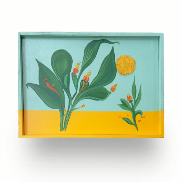 Feel like Summer painting on plywood 