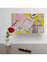 Collage mixing Pop culture on Plywood 