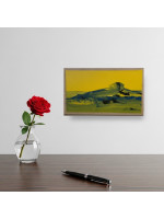 Yellow Landscape  Painting  Canvas and Plywood 