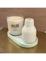 Green Oval Plate Base Jar Soy Wax Offer 