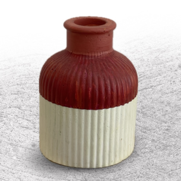Stripe Jar Red