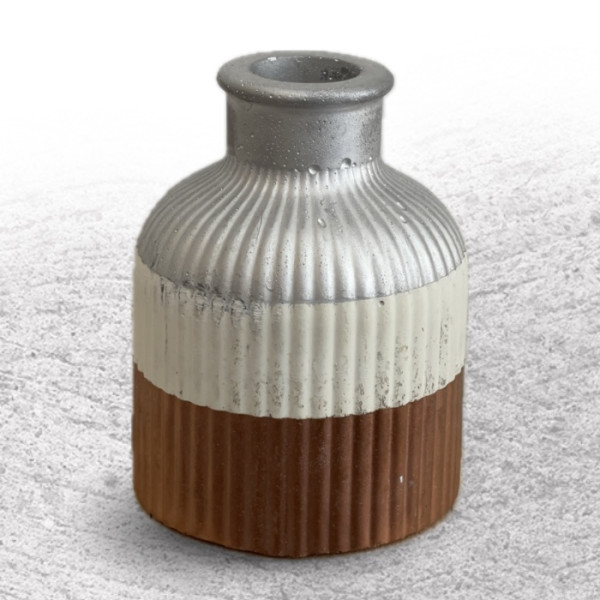 Stripe Jar Silver Lines