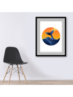 Whale Digital Art Poster 