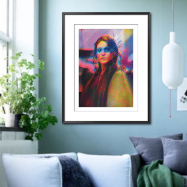 Woman Portrait Masked 