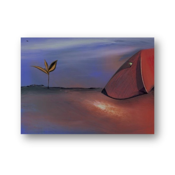 Doggy Sniffing Landscape