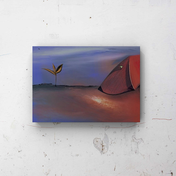 Doggy Sniffing Landscape