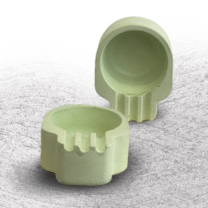 Skull Ash Tray Green